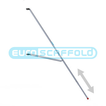 Euroscaffold Rolsteiger Voorloopleuning Dubbel 135 x 250 x 13,2 meter werkhoogte met lichtgewicht platformen