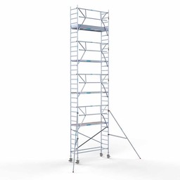 Euroscaffold Rolsteiger Professional Voorloopleuning Enkel 90 x 250 x 10,2 meter werkhoogte
