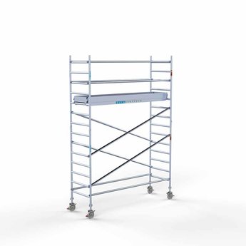 Euroscaffold Steigeraanhanger 305 + Rolsteiger Original 90 x 305 x 5,2 meter werkhoogte