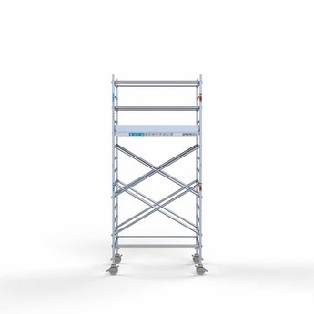 Euroscaffold Steigeraanhanger 250 + Rolsteiger Original 135 x 190 x 5,2 meter werkhoogte