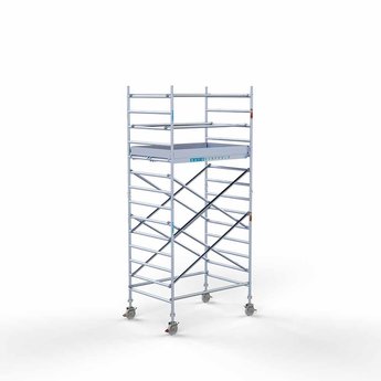 Euroscaffold Steigeraanhanger 250 + Rolsteiger Original 135 x 190 x 5,2 meter werkhoogte