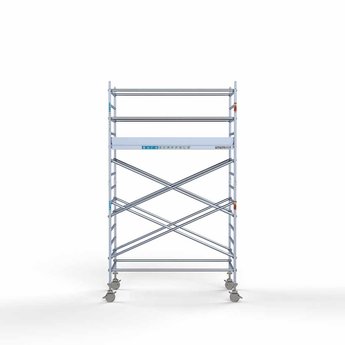 Euroscaffold Steigeraanhanger 250 + Rolsteiger Original 135 x 250 x 5,2 meter werkhoogte