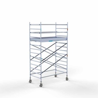Euroscaffold Steigeraanhanger 250 + Rolsteiger Original 135 x 250 x 5,2 meter werkhoogte