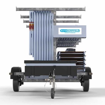 Euroscaffold Steigeraanhanger 305 + Rolsteiger Original 135 x 305 x 6,2 meter werkhoogte