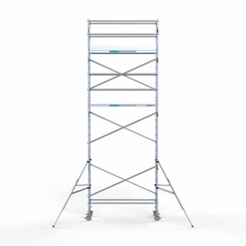 Euroscaffold Steigeraanhanger 250 + Rolsteiger Original 75 x 250 x 8,2 meter werkhoogte