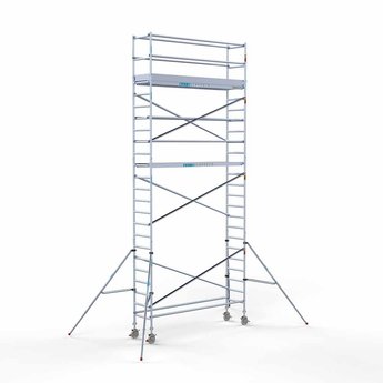 Euroscaffold Steigeraanhanger 305 + Rolsteiger Original 75 x 305 x 8,2 meter werkhoogte