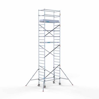 Euroscaffold Steigeraanhanger 250 + Rolsteiger Original 90 x 190 x 8,2 meter werkhoogte