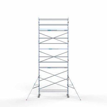 Euroscaffold Steigeraanhanger 305 + Rolsteiger Original 90 x 305 x 9,2 meter werkhoogte