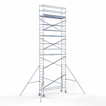 Euroscaffold Steigeraanhanger 305 + Rolsteiger Original 75 x 305 x 10,2 meter werkhoogte