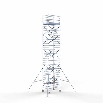 Euroscaffold Steigeraanhanger 250 + Rolsteiger Original 135 x 190 x 11,2 meter werkhoogte