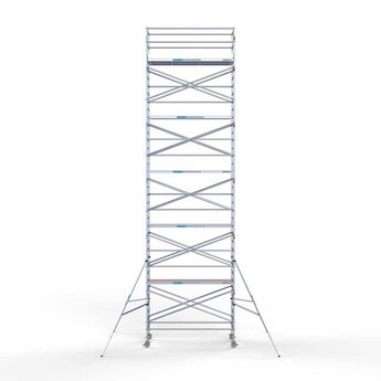 Euroscaffold Steigeraanhanger 305 + Rolsteiger Original 135 x 305 x 12,2 meter werkhoogte