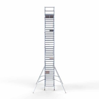 Euroscaffold Steigeraanhanger 305 + Rolsteiger Original 135 x 305 x 12,2 meter werkhoogte