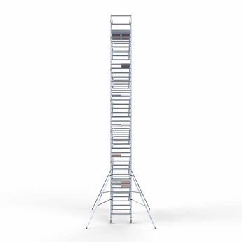 Euroscaffold Steigeraanhanger 305 + Rolsteiger Original 135 x 305 x 14,2 meter werkhoogte