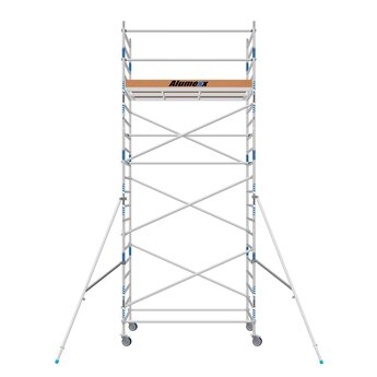 Alumexx Rolsteiger Alumexx Basic 90 x 190 x 7.20m werkhoogte met carbon platformen