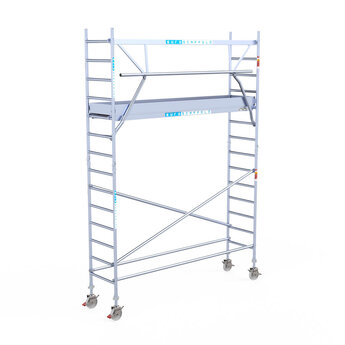 Euroscaffold Euroscaffold Euro rolsteiger 75x305 5,2m werkhoogte enkele voorloopleuning Carbon