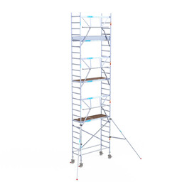 Euroscaffold Euroscaffold Euro rolsteiger 75x190 8,2m werkhoogte enkele voorloopleuning Carbon