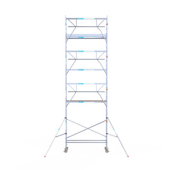 Euroscaffold Euroscaffold Euro rolsteiger 75x250 9,2m werkhoogte enkele voorloopleuning Carbon