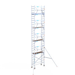 Euroscaffold Euroscaffold Euro rolsteiger 75x190 10,2m werkhoogte enkele voorloopleuning Carbon