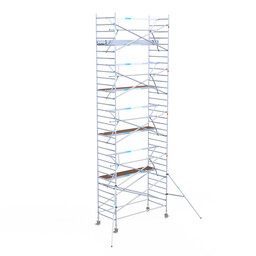 Euroscaffold Euroscaffold Euro rolsteiger 135x305 10,2m werkhoogte enkele voorloopleuning