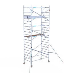Euroscaffold Euroscaffold Euro rolsteiger 135x250 7,2m werkhoogte enkele voorloopleuning Carbon
