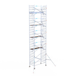 Euroscaffold Euroscaffold Euro rolsteiger 135x250 11,2m werkhoogte enkele voorloopleuning Carbon