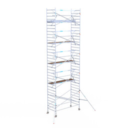 Euroscaffold Euroscaffold Euro rolsteiger 135x305 11,2m werkhoogte enkele voorloopleuning Carbon
