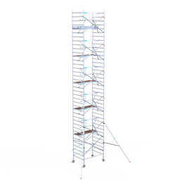 Euroscaffold Euroscaffold Euro rolsteiger 135x190 12,2m werkhoogte enkele voorloopleuning Carbon