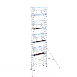 Euroscaffold Euroscaffold Euro rolsteiger 75x250 10,2m werkhoogte dubbele voorloopleuning Carbon