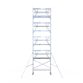 Euroscaffold Euroscaffold Euro rolsteiger 90x250 10,2m werkhoogte dubbele voorloopleuning Carbon