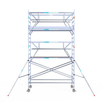 Euroscaffold Euroscaffold Euro rolsteiger 135x305 6,2m werkhoogte dubbele voorloopleuning