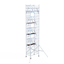 Euroscaffold Euroscaffold Euro rolsteiger 135x190 10,2m werkhoogte dubbele voorloopleuning