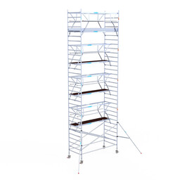 Euroscaffold Euroscaffold Euro rolsteiger 135x305 10,2m werkhoogte dubbele voorloopleuning