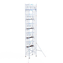 Euroscaffold Euroscaffold Euro rolsteiger 135x190 12,2m werkhoogte dubbele voorloopleuning Carbon