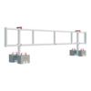 RSS dakrandbeveiliging RSS Dakrandbeveiliging Plat dak Compact (60 cm) set 8 meter