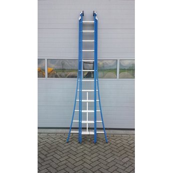 DAS 3 delige ladder 3x16 treden (blauwe coating)