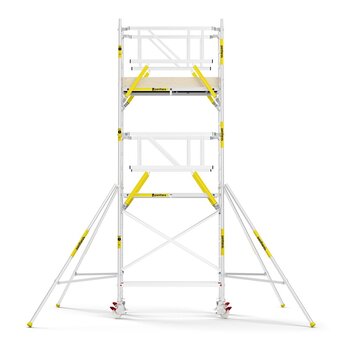Panthera Panthera PRO met dubbele voorloopleuning 75x185x6,2m werkhoogte carbon vloer