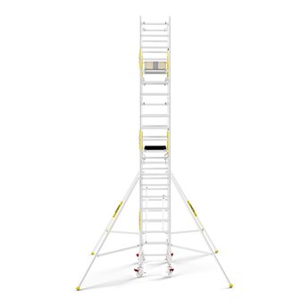 Panthera Panthera PRO met dubbele voorloopleuning 75x185x7,2m werkhoogte carbon vloer