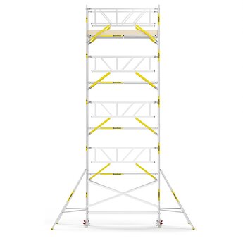 Panthera Panthera PRO met dubbele voorloopleuning 135x305x10,2m werkhoogte carbon vloer
