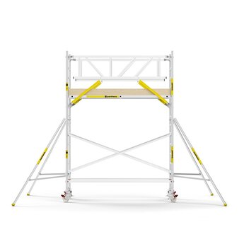 Panthera Panthera PRO met dubbele voorloopleuning 135x305x5,2m werkhoogte carbon vloer