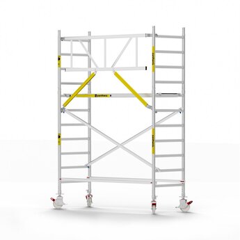 Panthera Panthera Basic met voorloopleuning rolsteiger carbon vloer 90x245x4,2m werkhoogte