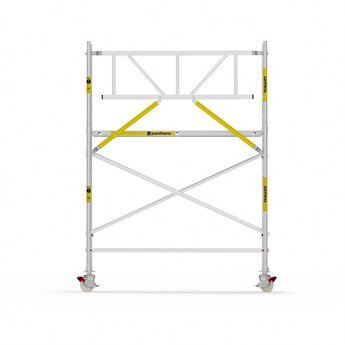 Panthera Panthera Basic met voorloopleuning rolsteiger carbon vloer 90x245x4,2m werkhoogte