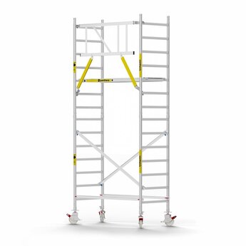 Panthera Panthera Basic met voorloopleuning rolsteiger carbon vloer 90x185x5,2m werkhoogte