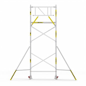 Panthera Panthera Basic met voorloopleuning rolsteiger carbon vloer 90x185x6,2m werkhoogte