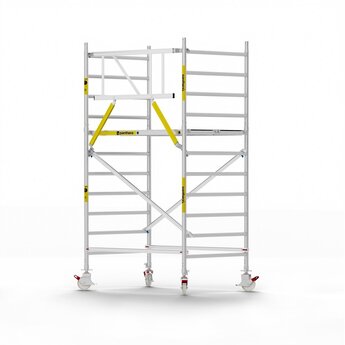 Panthera Panthera Basic met voorloopleuning rolsteiger carbon vloer 135x185x4,2m werkhoogte