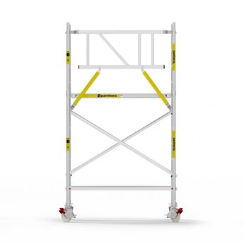 Panthera Panthera Basic met voorloopleuning rolsteiger carbon vloer 135x185x4,2m werkhoogte