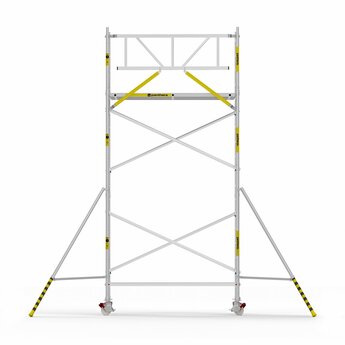 Panthera Panthera Basic met voorloopleuning rolsteiger carbon vloer 135x245x6,2m werkhoogte