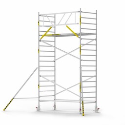Panthera Panthera Basic met voorloopleuning rolsteiger carbon vloer 135x305x6,2m werkhoogte
