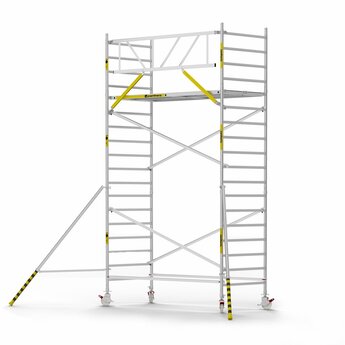 Panthera Panthera Basic met voorloopleuning rolsteiger carbon vloer 135x305x6,2m werkhoogte