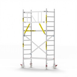 Panthera Panthera Basic met voorloopleuning rolsteiger carbon vloer 75x185x4,2m werkhoogte