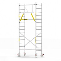 Panthera Panthera Basic met voorloopleuning rolsteiger carbon vloer 75x185x5,2m werkhoogte